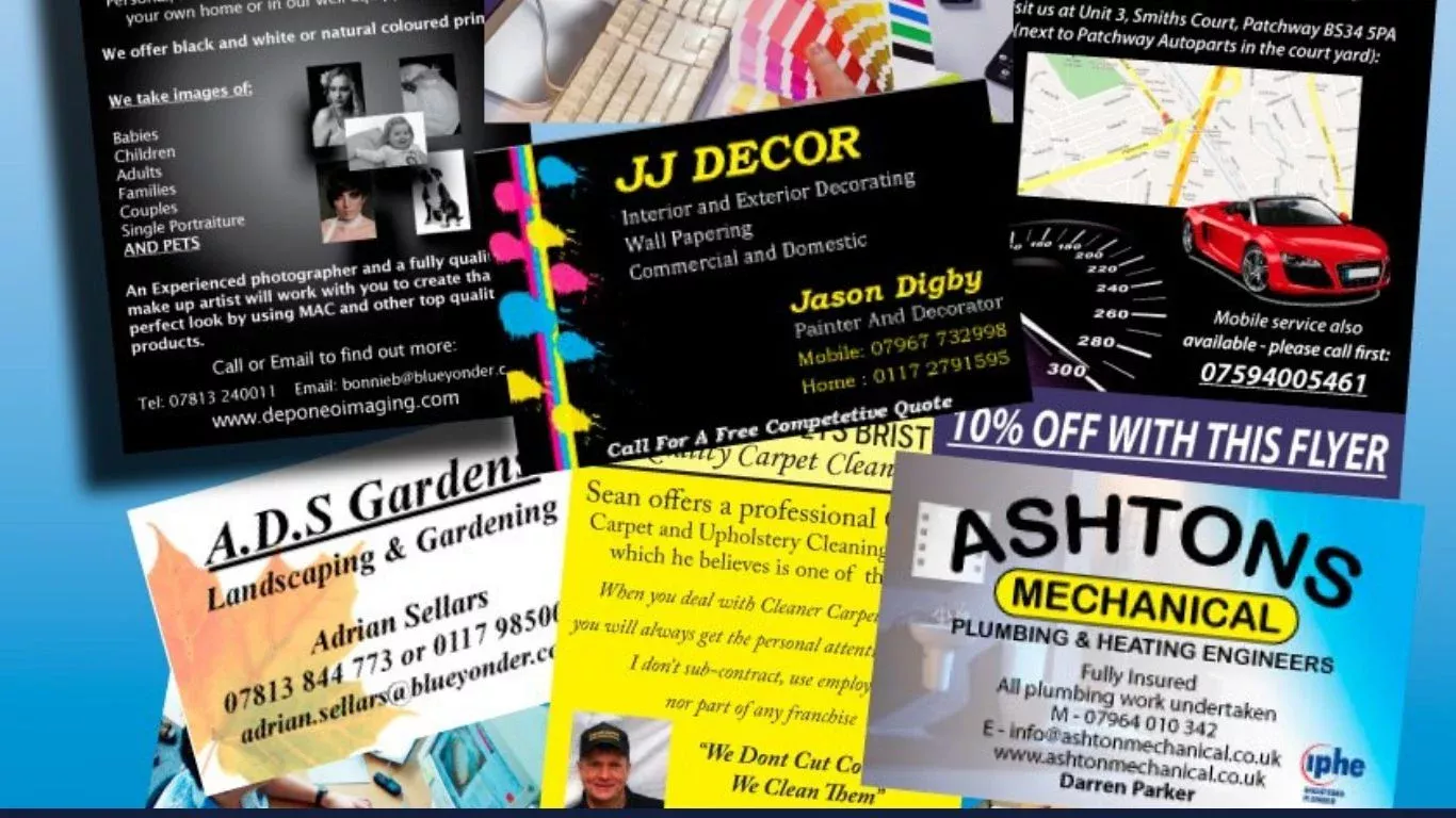 flyers printed by your local print shop in Bristol - Westbury Inks